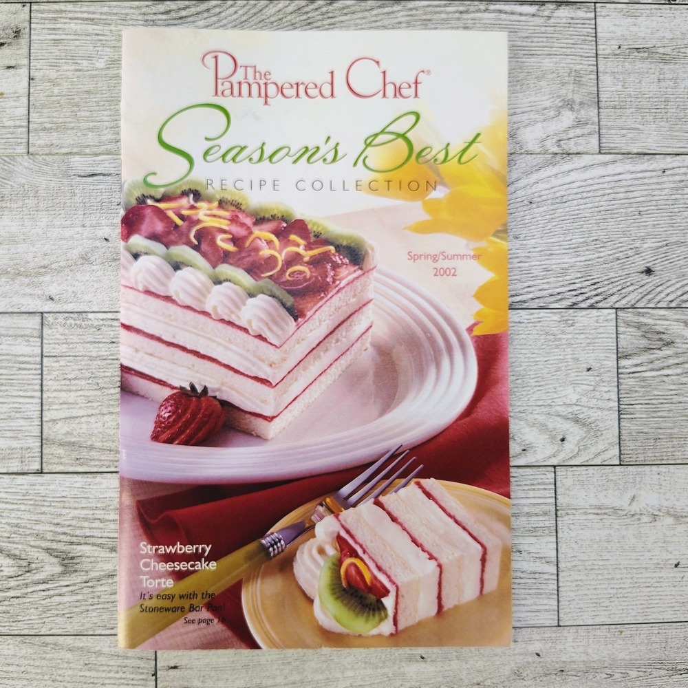 Pampered Chef Spring Summer‎ 2002 Seasons Best Recipe Collection Cookbook VG